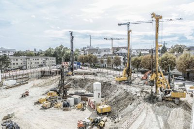 Generalunternehmer Baugrube Neubau Forschungsgebäude BSS